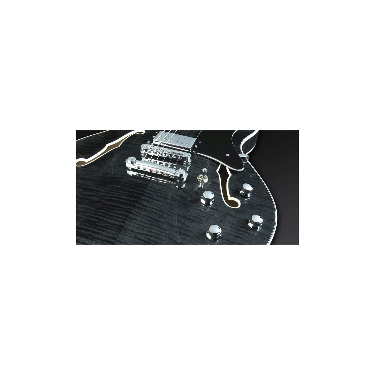 Masterbuilt Mayfield Custom, Flamed Maple - Nirvana Black Transparent High Polish  