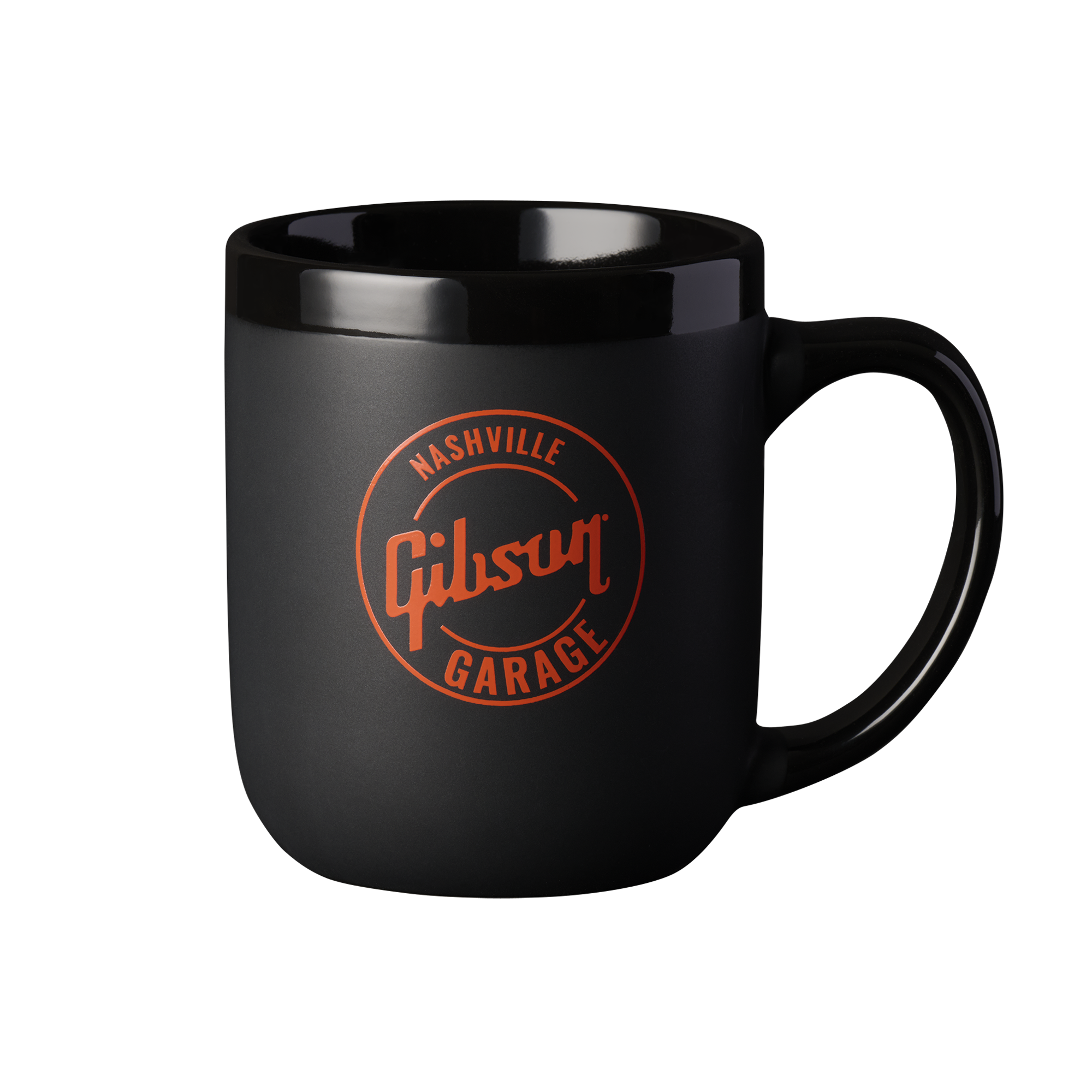 Garage Nashville Coffee Mug Orange on Black 16 oz