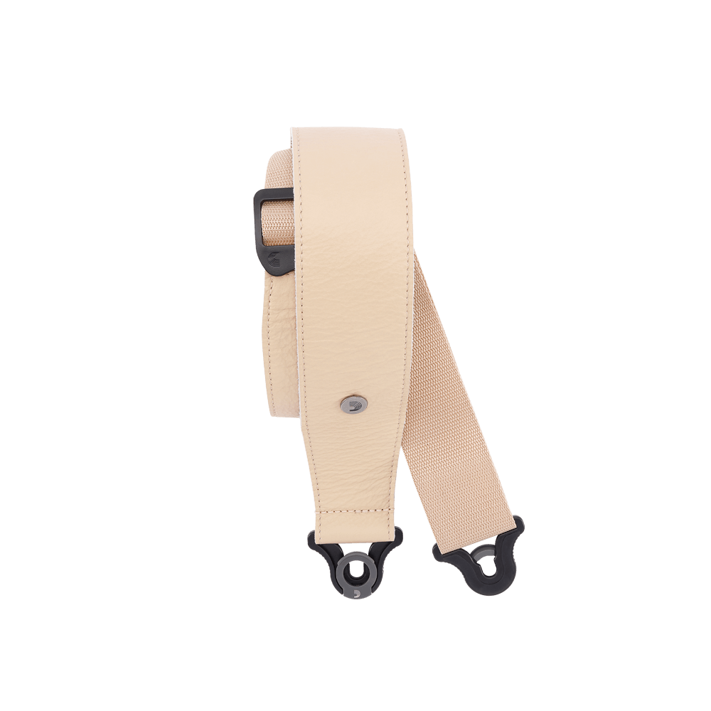 Comfort Auto Lock-Gitarrengurt aus Leder , 2.5" - Tan 