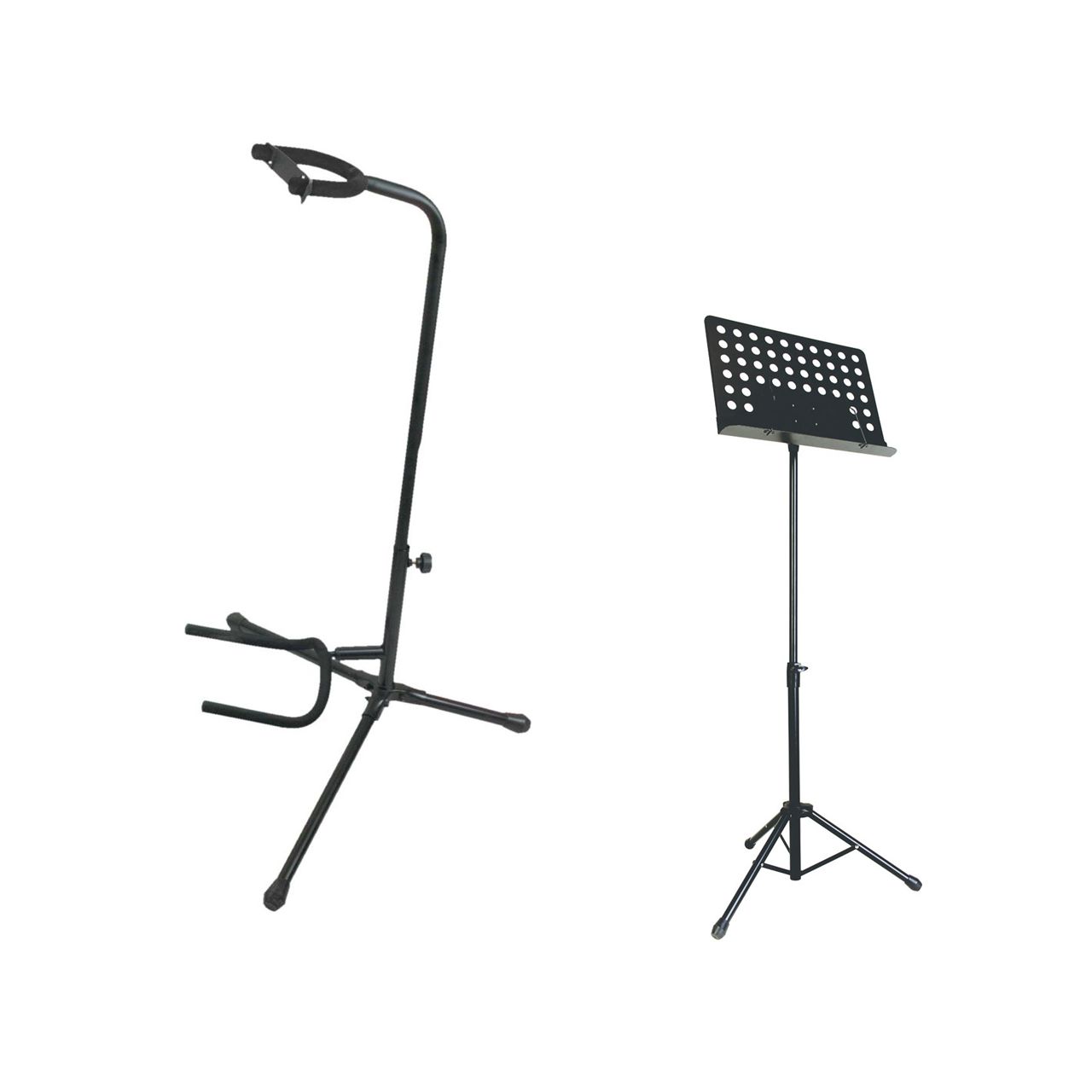 Einsteiger-Bundle 18: Orchesterpult + Gitarrenständer / schwarz
