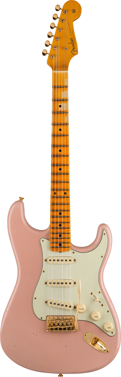 Limited Edition '62 Bone Tone Stratocaster® Journeyman Relic®, Dirty Shell Pink