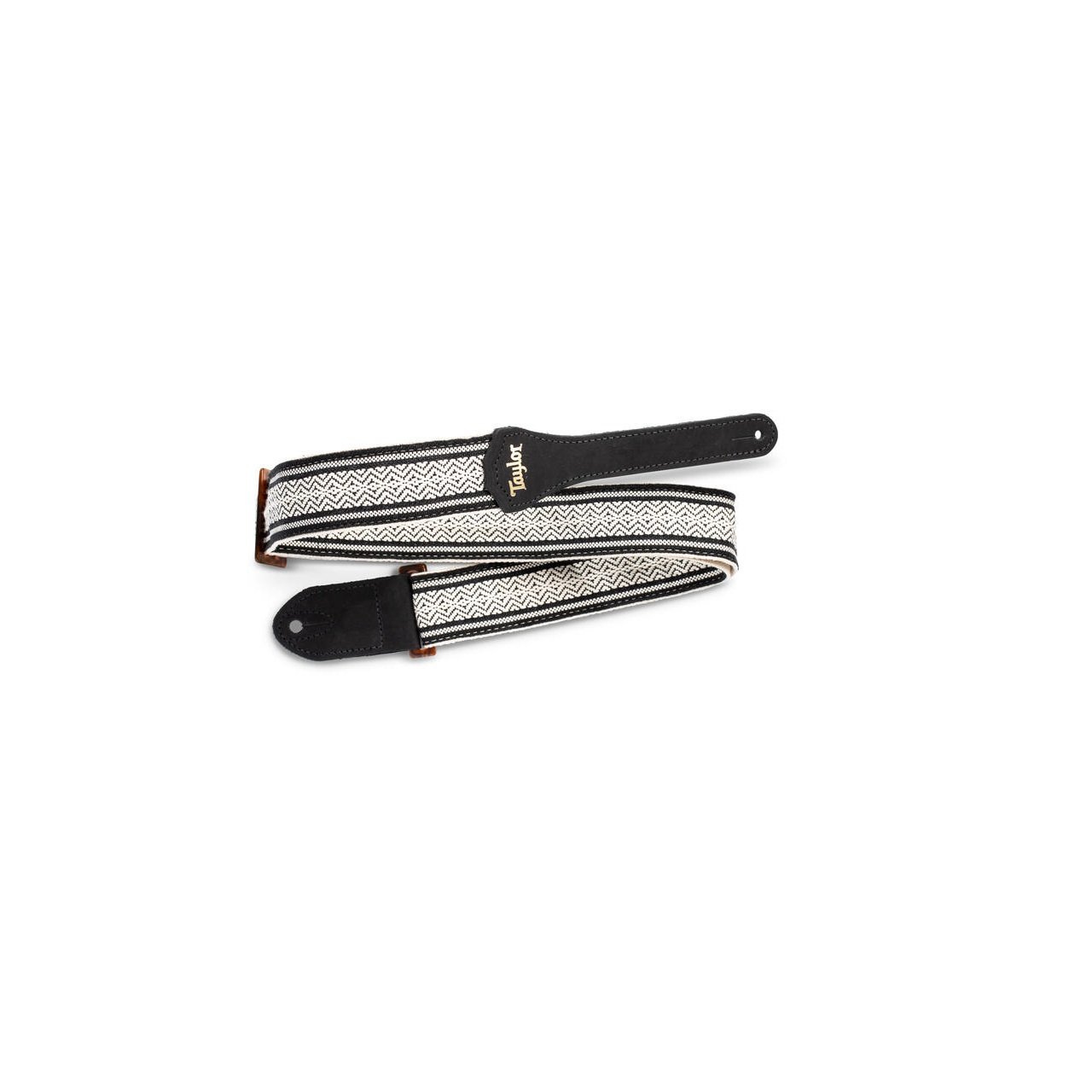 Strap White/Black Jacquard Cotton