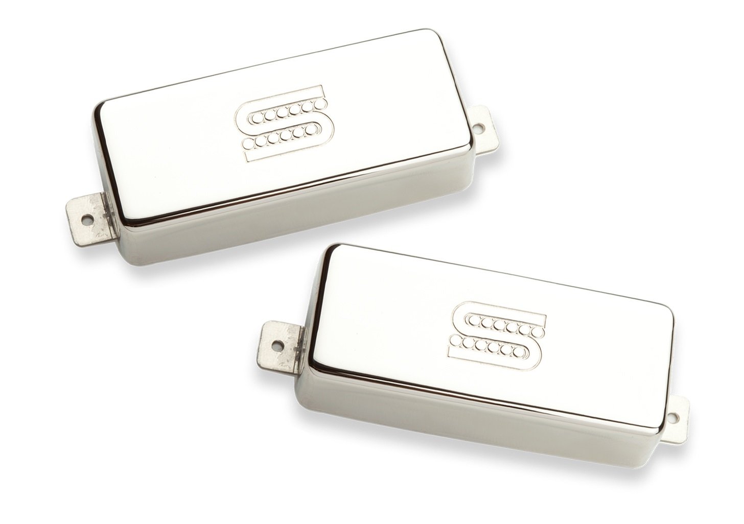 Vintage Mini Humbucker Pickup Set - Chrome Cover