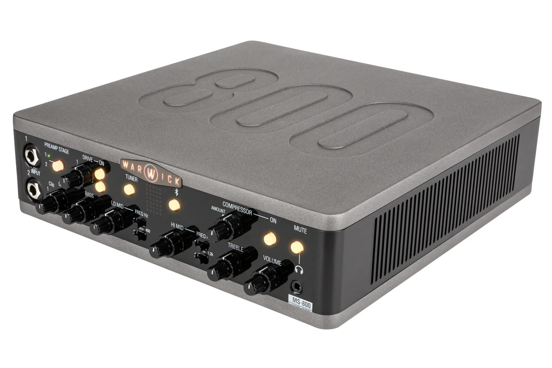 Stage Series MS 800 Multi Stage Bass Amp Head with USB-Interface, 800 Watt