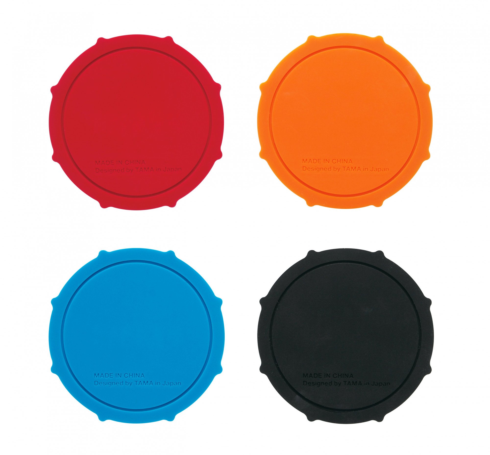 Silikon Untersetzer Set - 4 teilig
