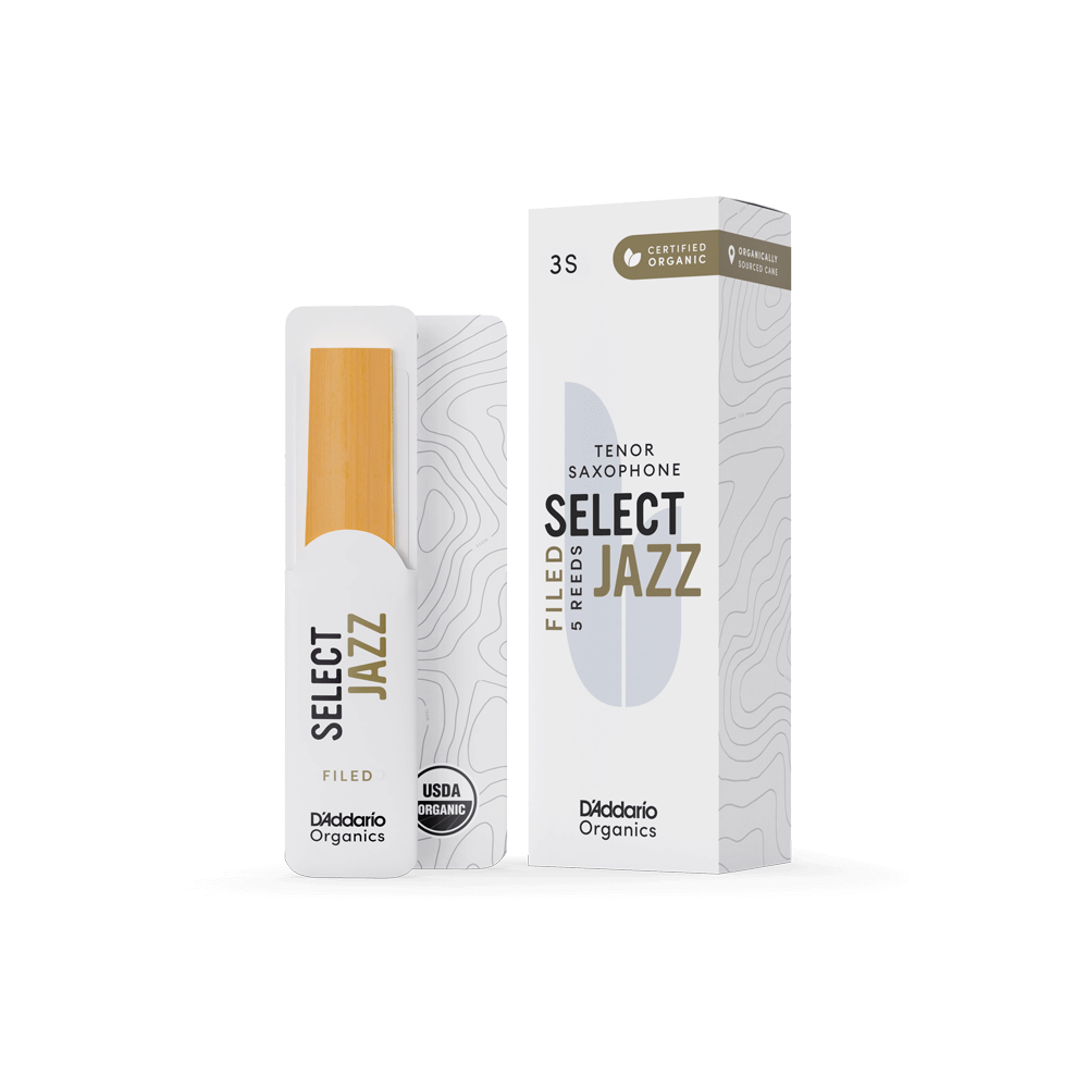 Filed Organic Select Jazz Blätter für Tenorsaxophon, Stärke 3, weich, 5er-Packung