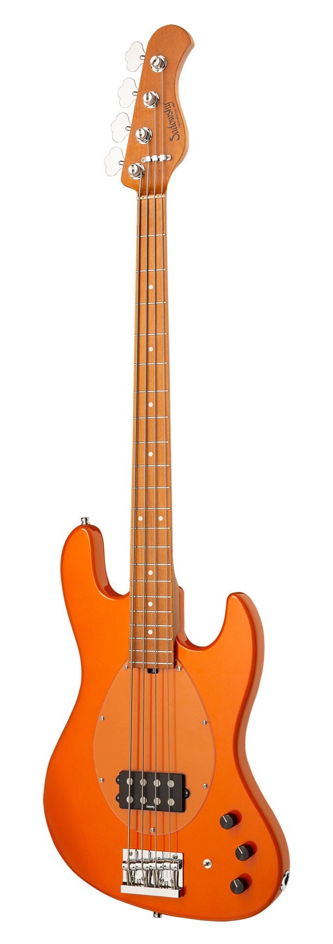 MetroExpress 21-Fret Vintage M Bass  Candy Apple Orange Metallic (B-Stock)