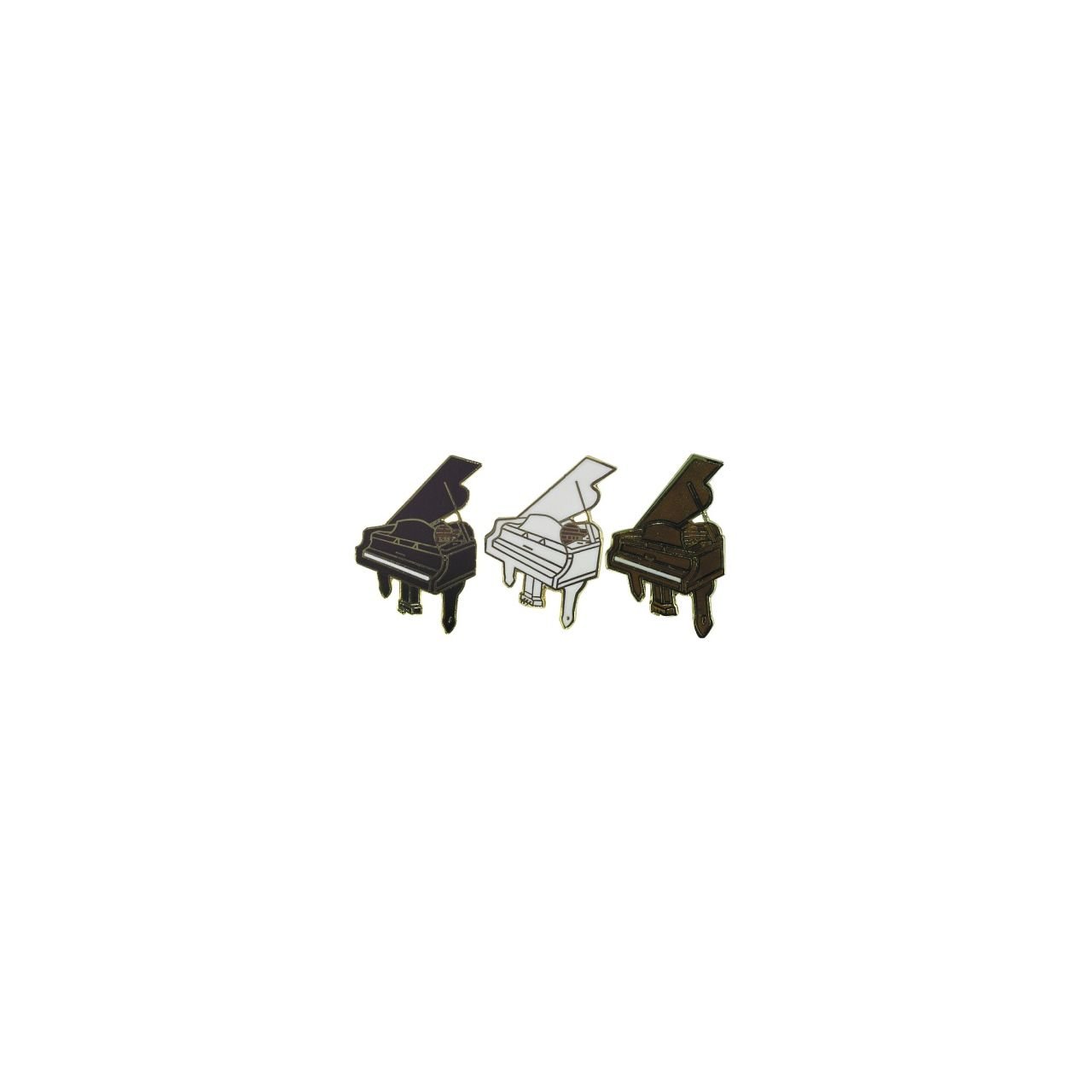 Anstecknadel Piano - Weiss