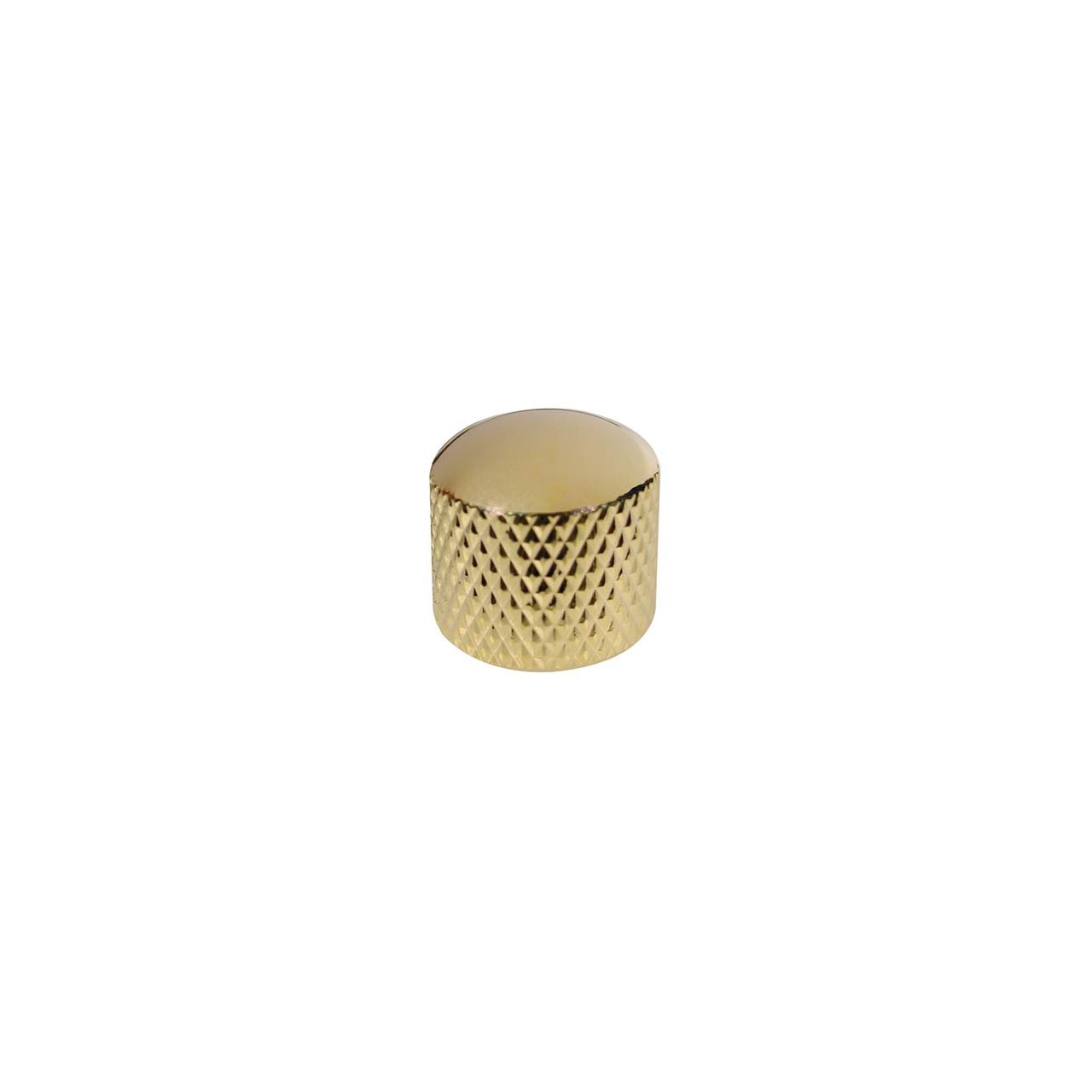 Potiknopf, Dome Knob, Metall, gold, 19,0mmx19.0mm, push on, 6,0mm Schaft