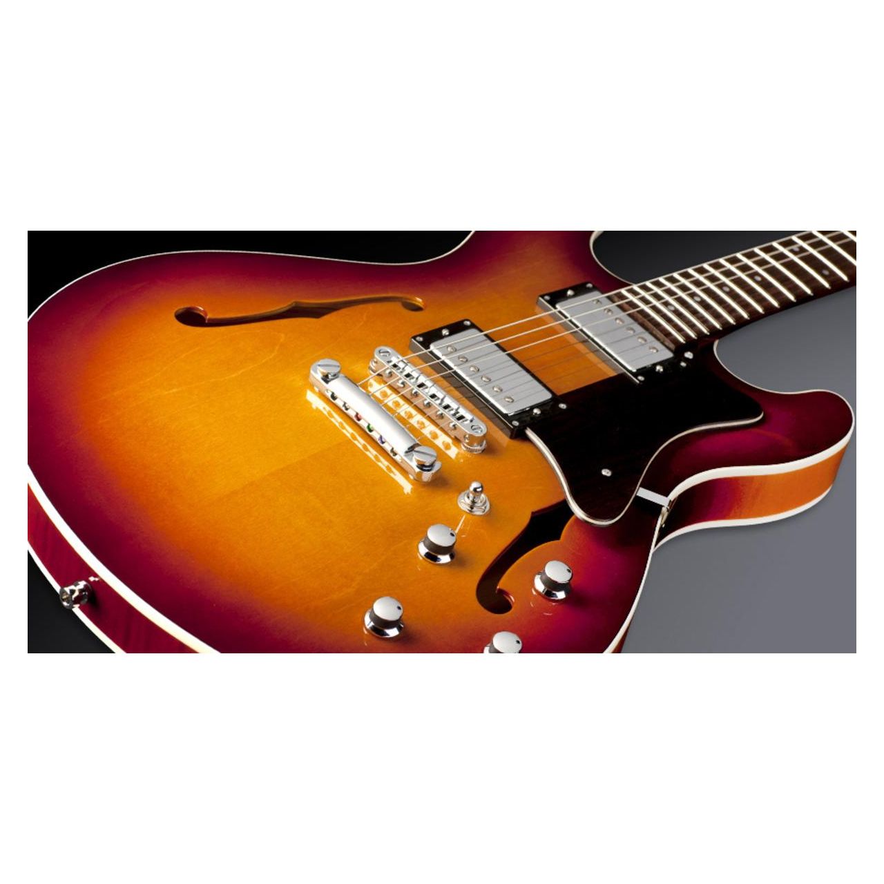 Mayfield Pro Maple Honey Sunburst M 160226 13 - Halbresonanz E-Gitarre