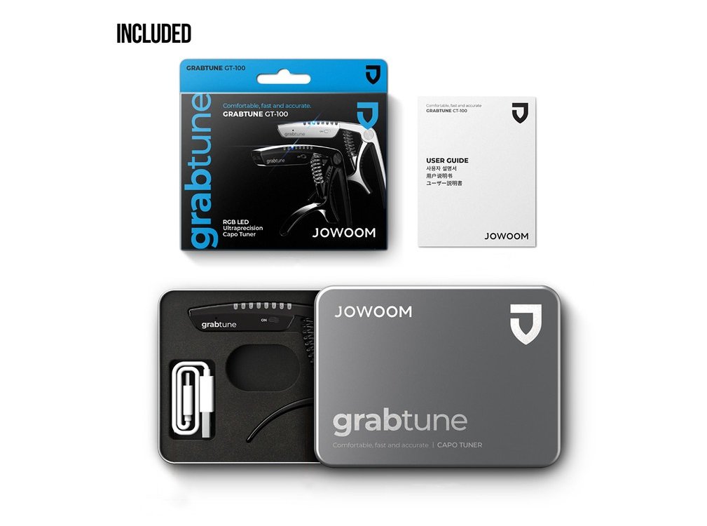 Grabtune Capo & Tuner Silver