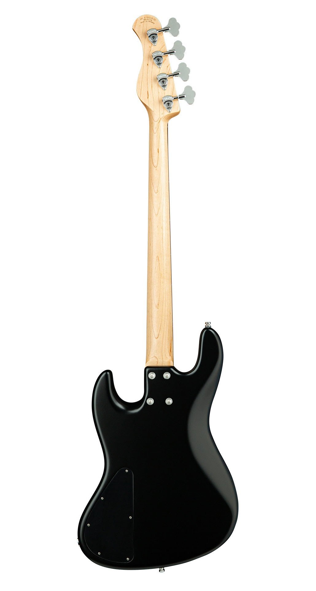 MetroLine 21-Fret Vintage J/J Bass - Solid Black Satin 