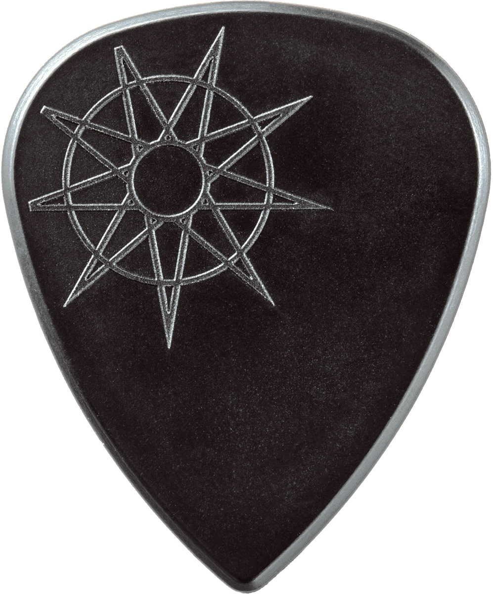 Jim Root Custom Nylon Signature Picks 1.38 mm 6 pcs. Black