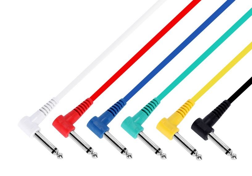 Patchkabel Set 0,3 m, gewinkelt (6 Stück)