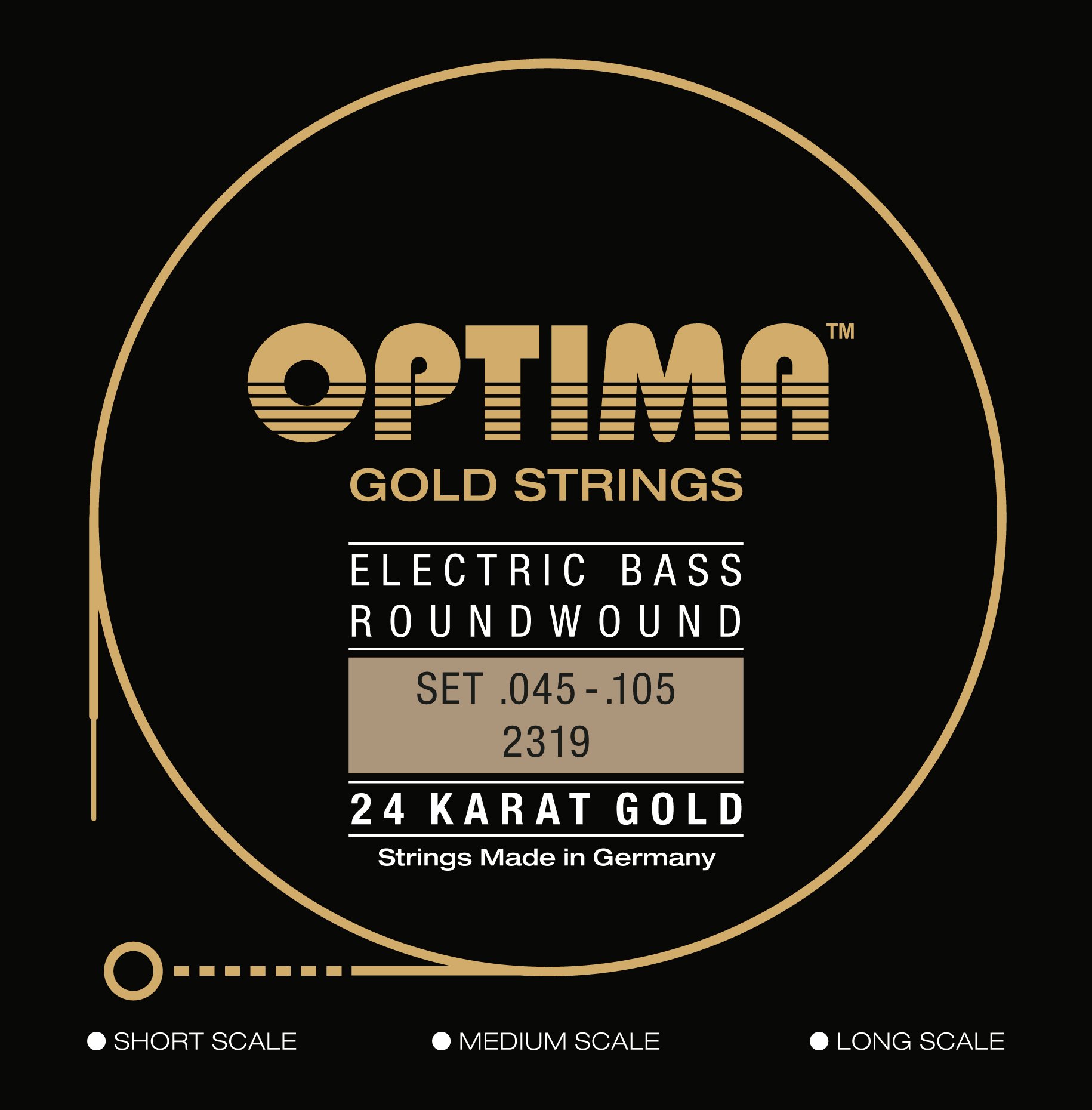 24K Gold Strings Satz Medium light 045/105