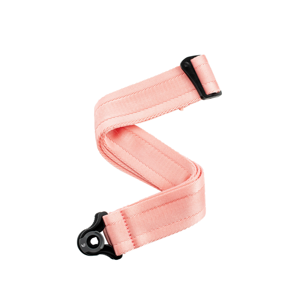 Auto Lock Guitar Strap, New Rose