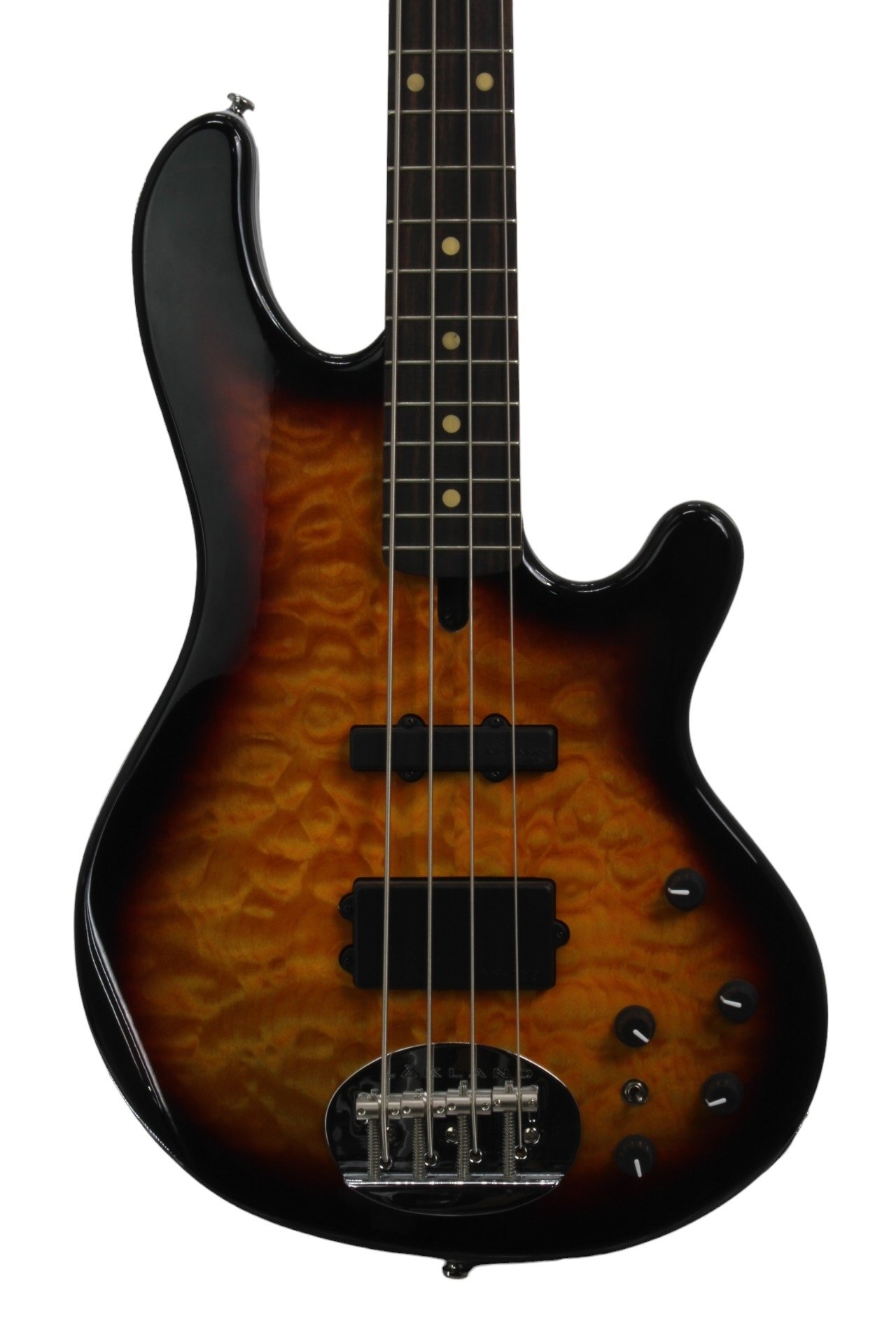 Skyline 44-02 Deluxe Bass, 4-String - Quilted Maple Top, Three Tone Sunburst Gloss (B-Ware)