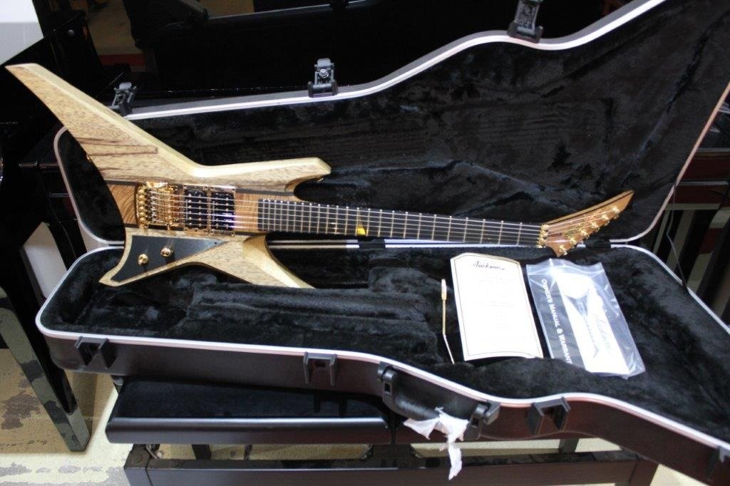 Custom Shop Black Korina Warroir, NOS, Masterbuilt by Big Rob Knowles, Natural Oil
