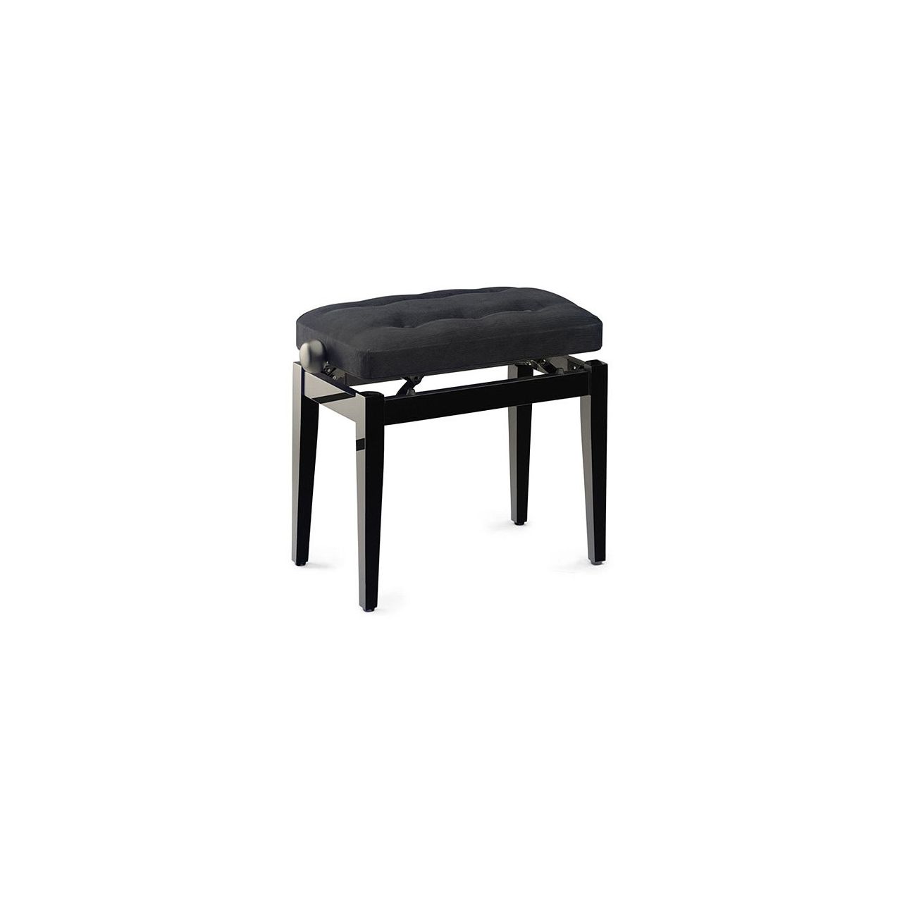 BLACK PIANOBENCH BLACK VELVET