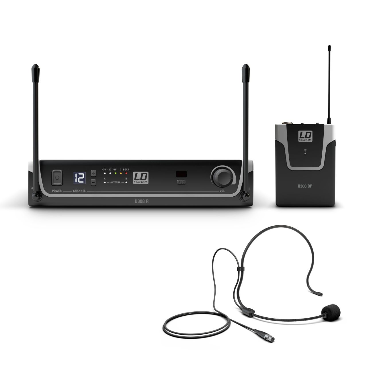 U308 BPH - Funkmikrofon System mit Bodypack und Headset 