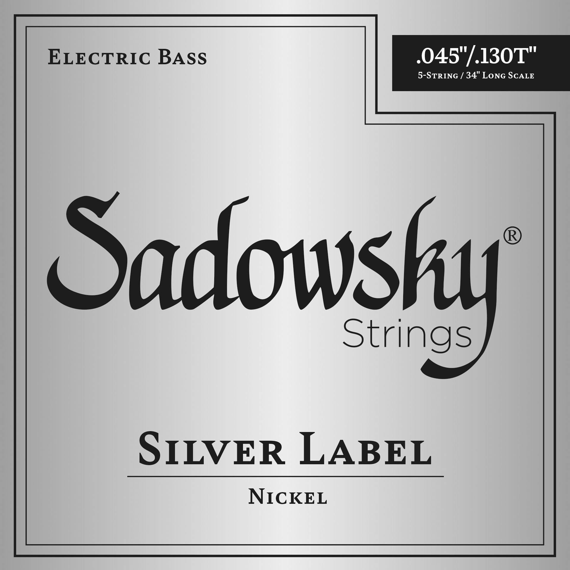 Silver Label Bass String  Long Scale 5-String, .045-.130