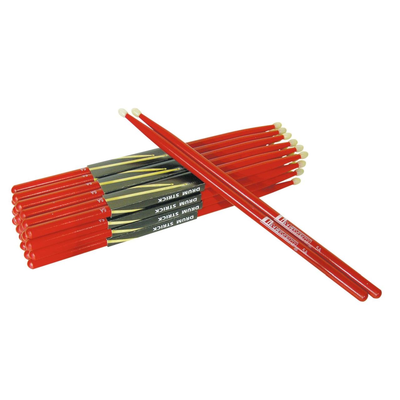 DDS-5A Drumsticks, Ahorn, rot