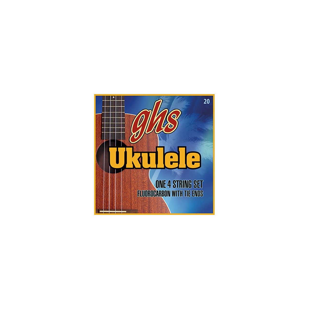 Fluorocarbon Tie Ends - Ukulele String Set, Hawaiian D-Tuning 