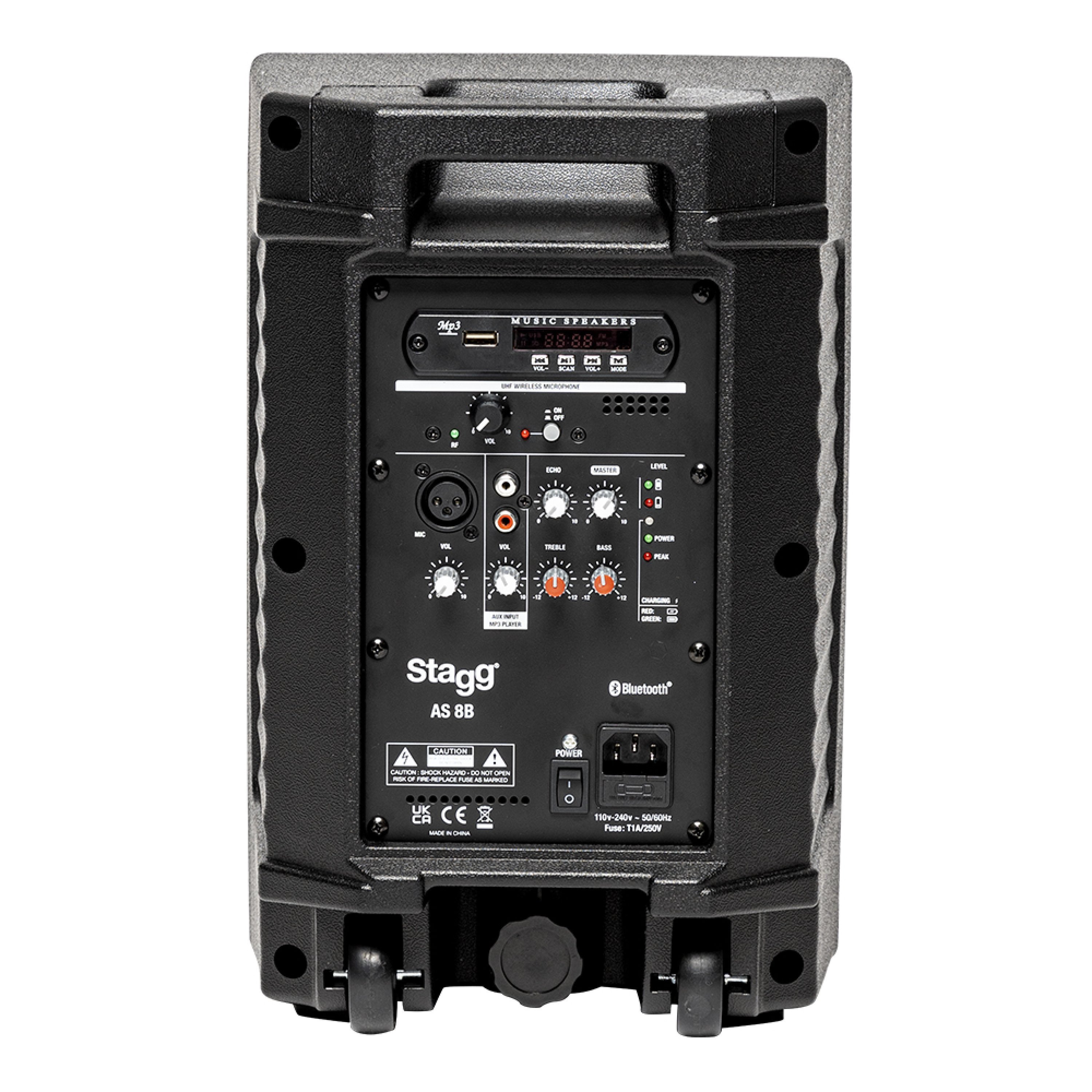 AS8B EU 8" aktiver 2-weg Speaker mit Akku
