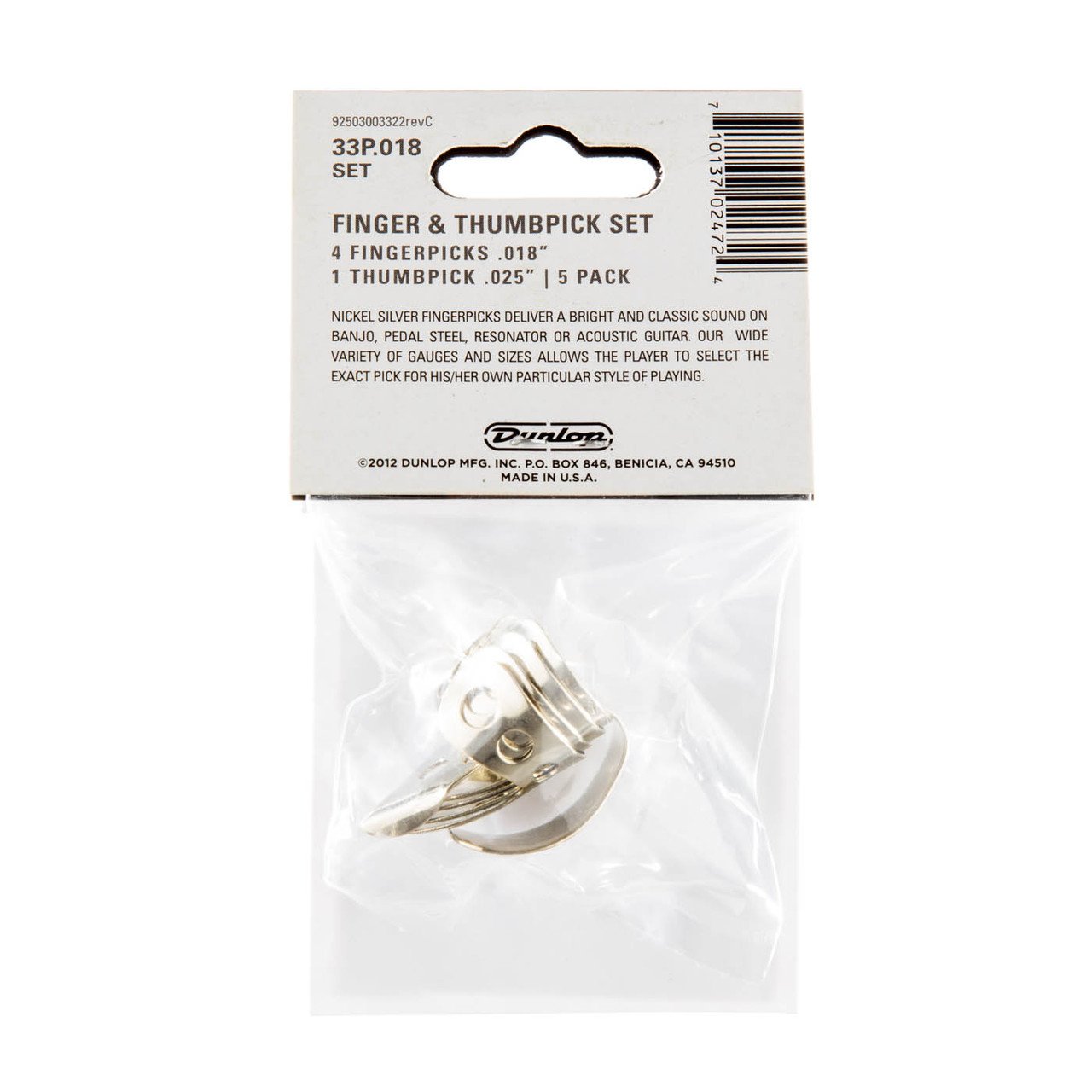 Fingerpicks Nickel 0.18 Player's Pack