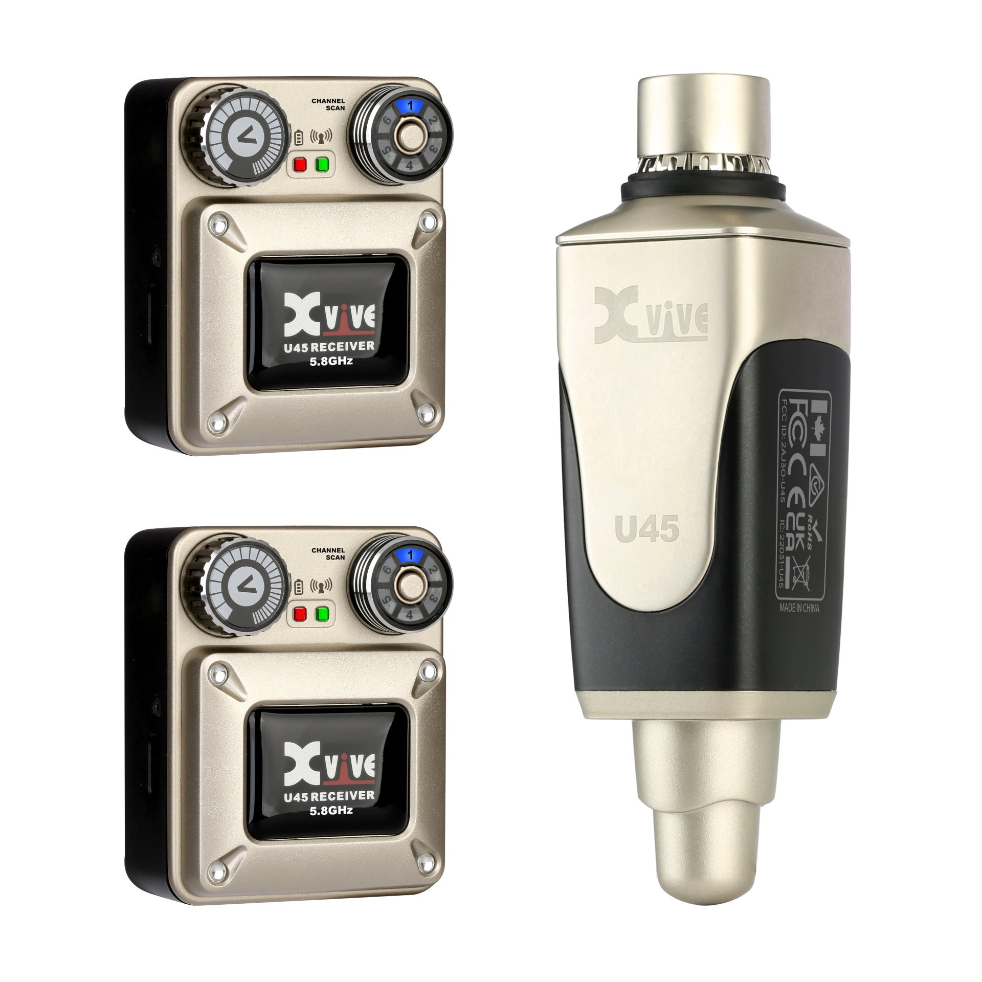 U45 In-Ear Wireless System Bundle 2R, 5.8 GHz