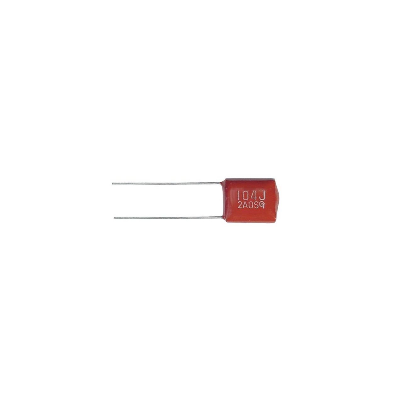 Kondensator, 0,100 microfarad, 10 Stück, Tone control, für Bass