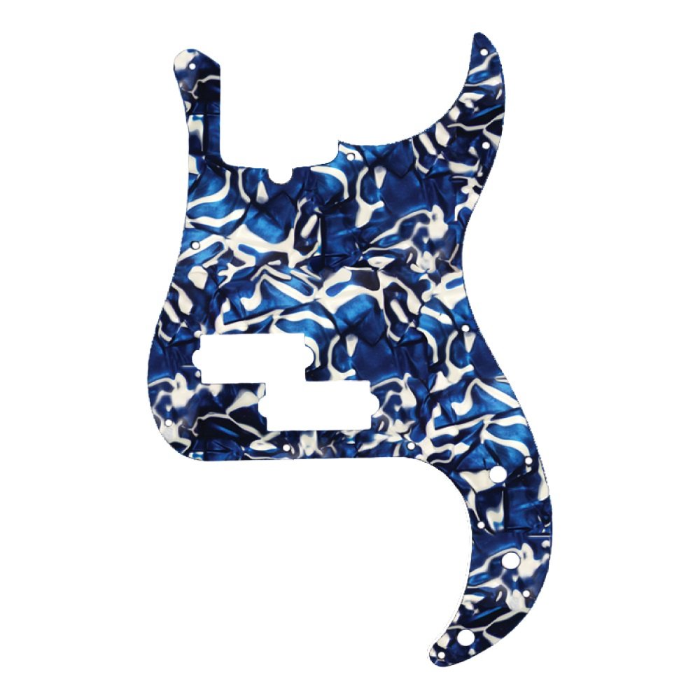 P-Bass Pickguard (DPP PB BSP), Blue Swirl Pearl