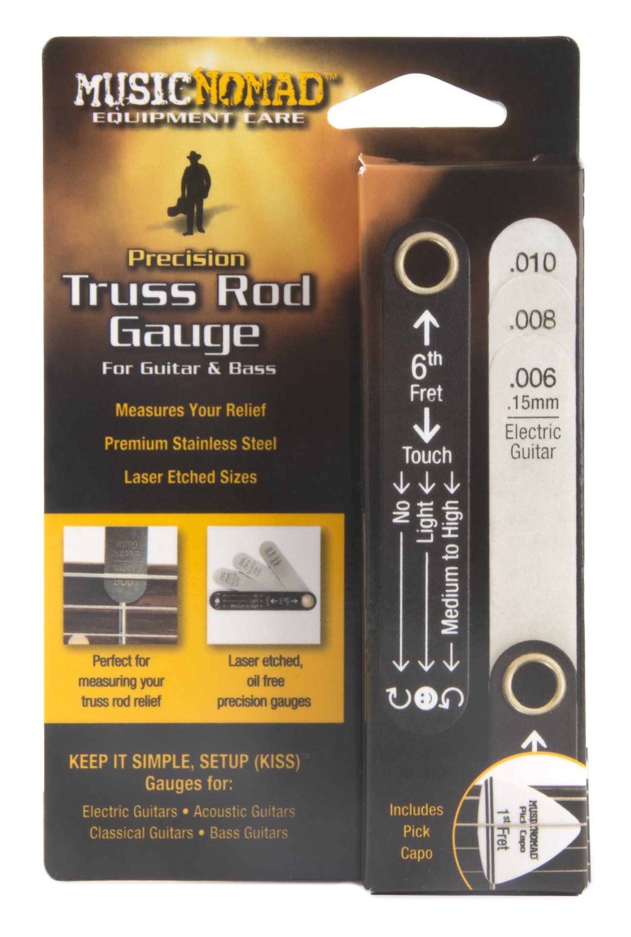 MN600 Precision Truss Rod Gauge with Pick Capo