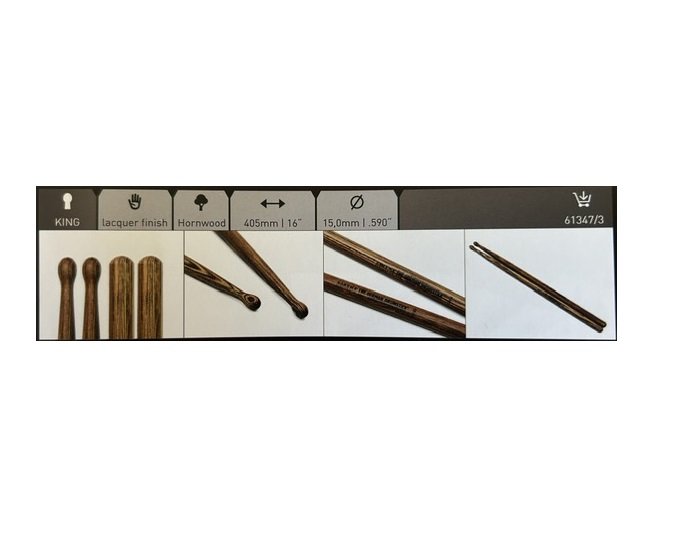 Sticks Hornholz King mattlackiert