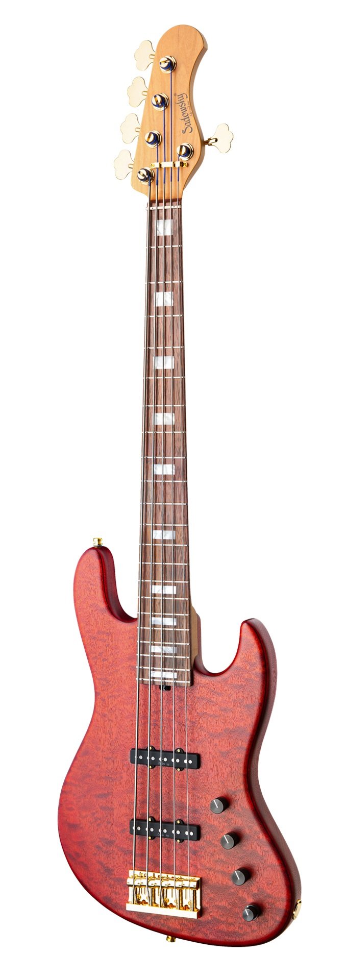 MetroLine 21-Fret Standard J/J Bass, Limited Edition 2023, 5-String - Majestic Red
