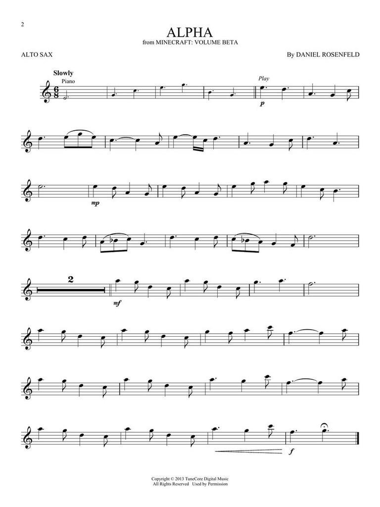 Minecraft - Music from the Video Game Series - Altsaxophon