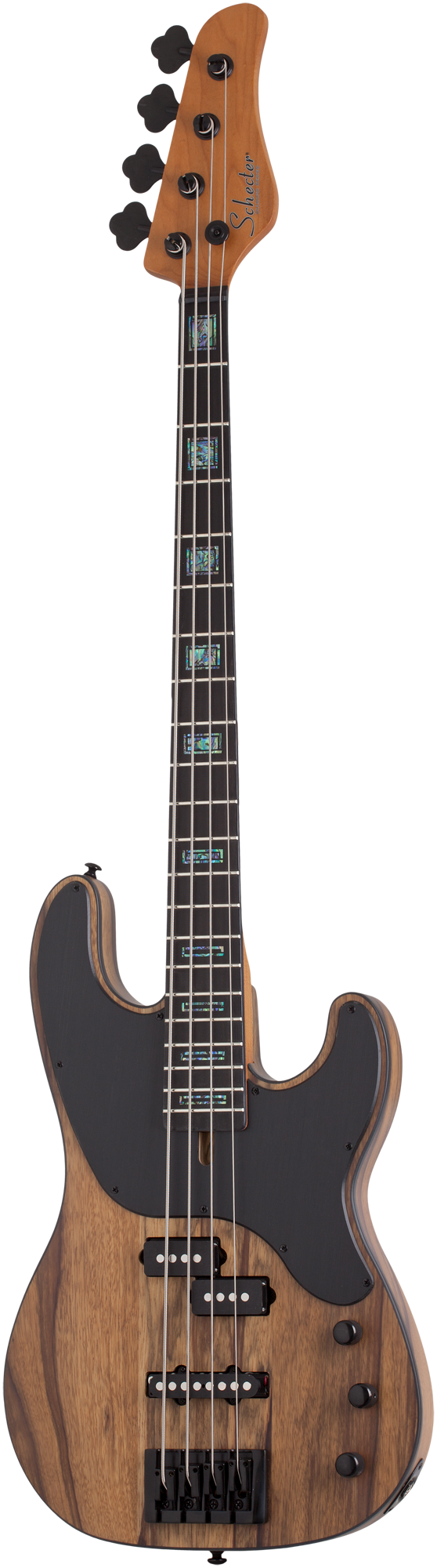 Model-T 4 Exotic Bass Black Limba