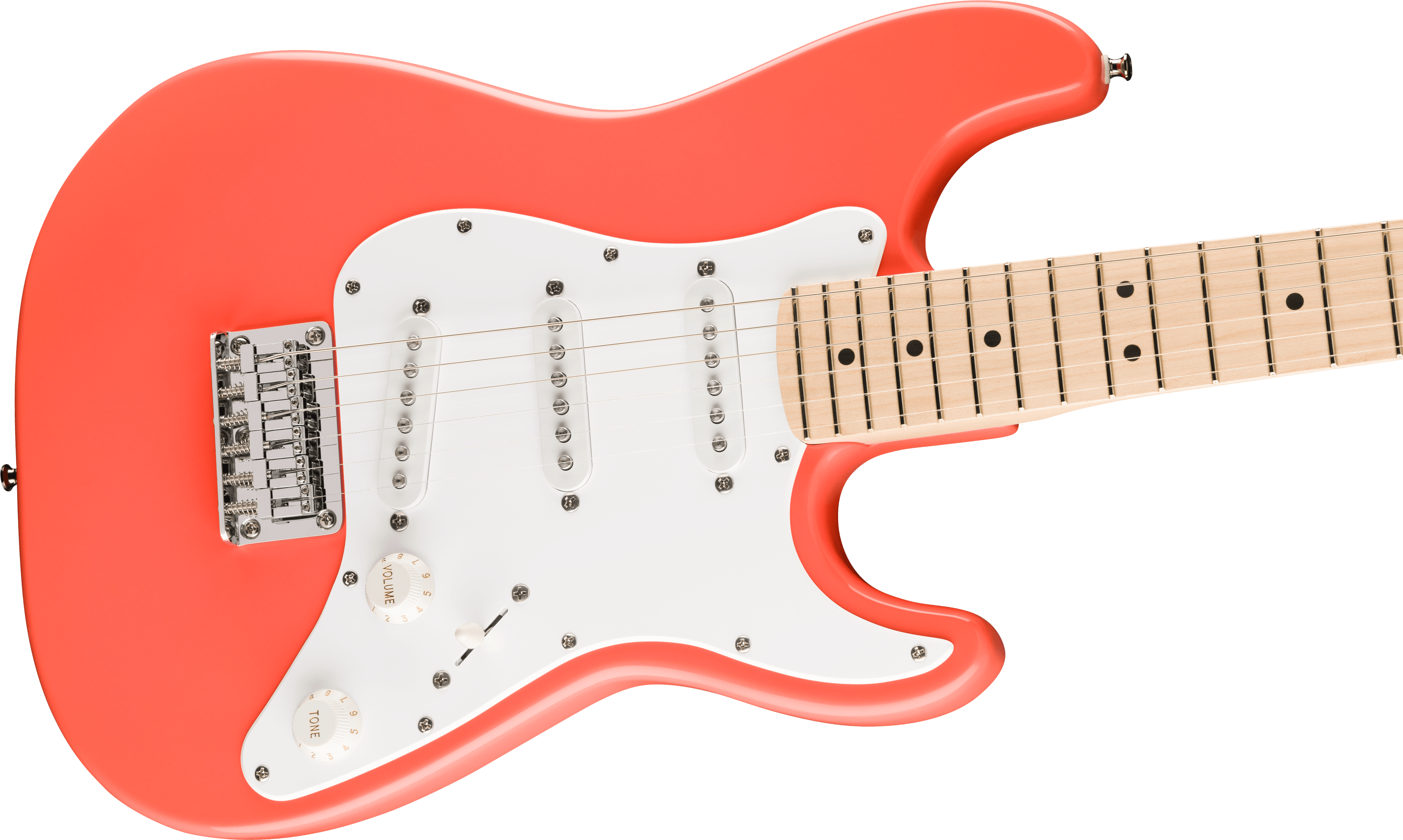  FSR Mini Stratocaster Maple Fingerboard Tahitian Coral