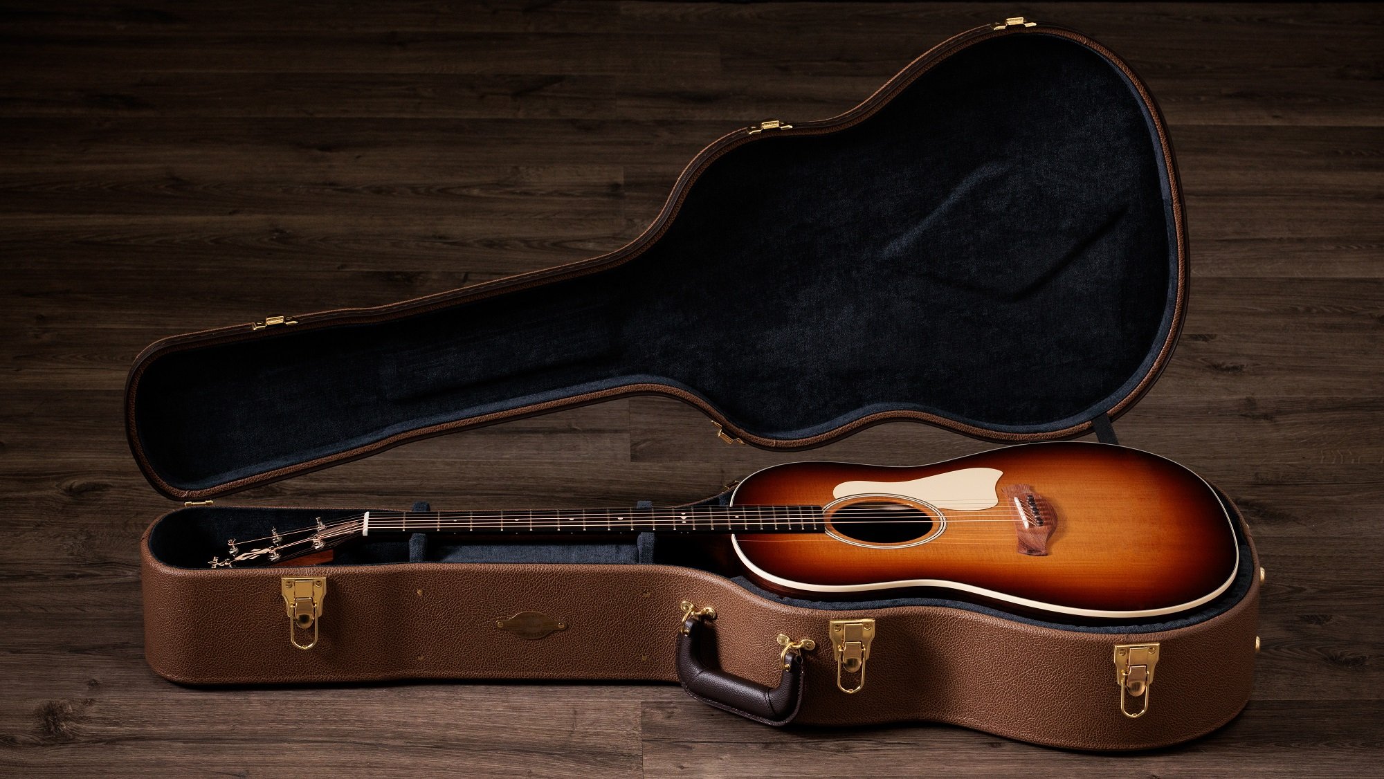 Gold Label 717e Sunburst Cream Pickguard Westerngitarre