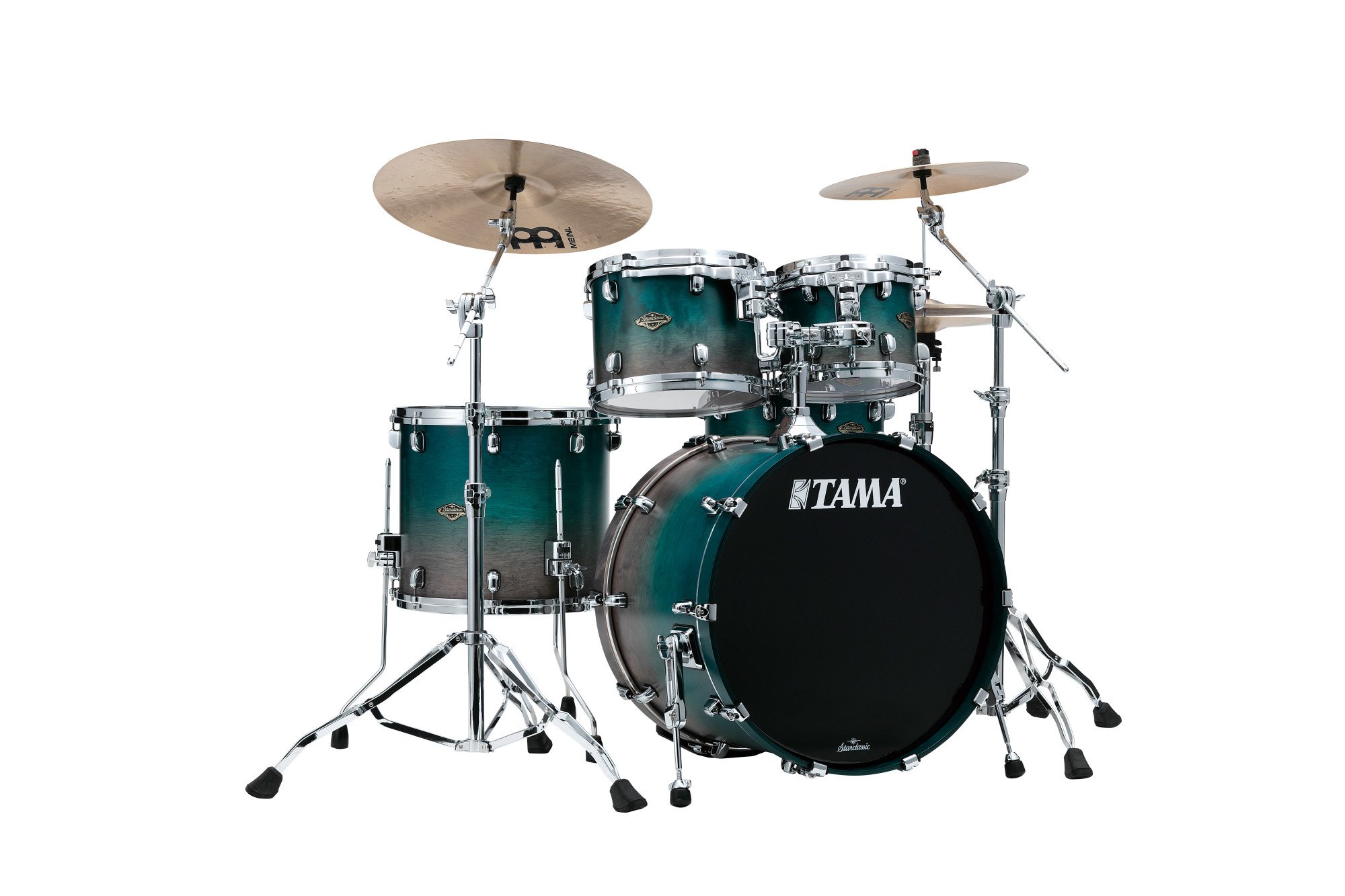 Starclassic Walnut/Birch Lacquer Shell Kit 4 teilig - Satin Sapphire Fade