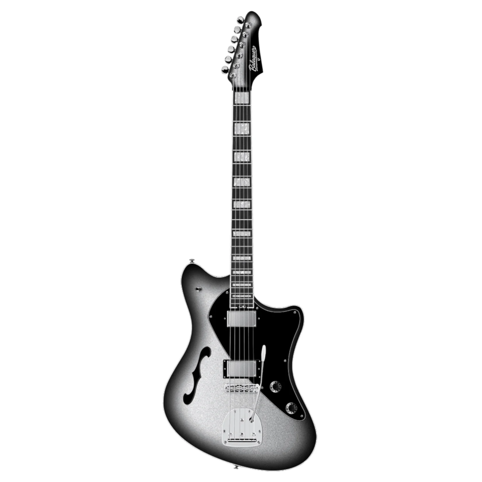 Standard Espada Ambient Baritone Gloss Silverburst E-Gitarre