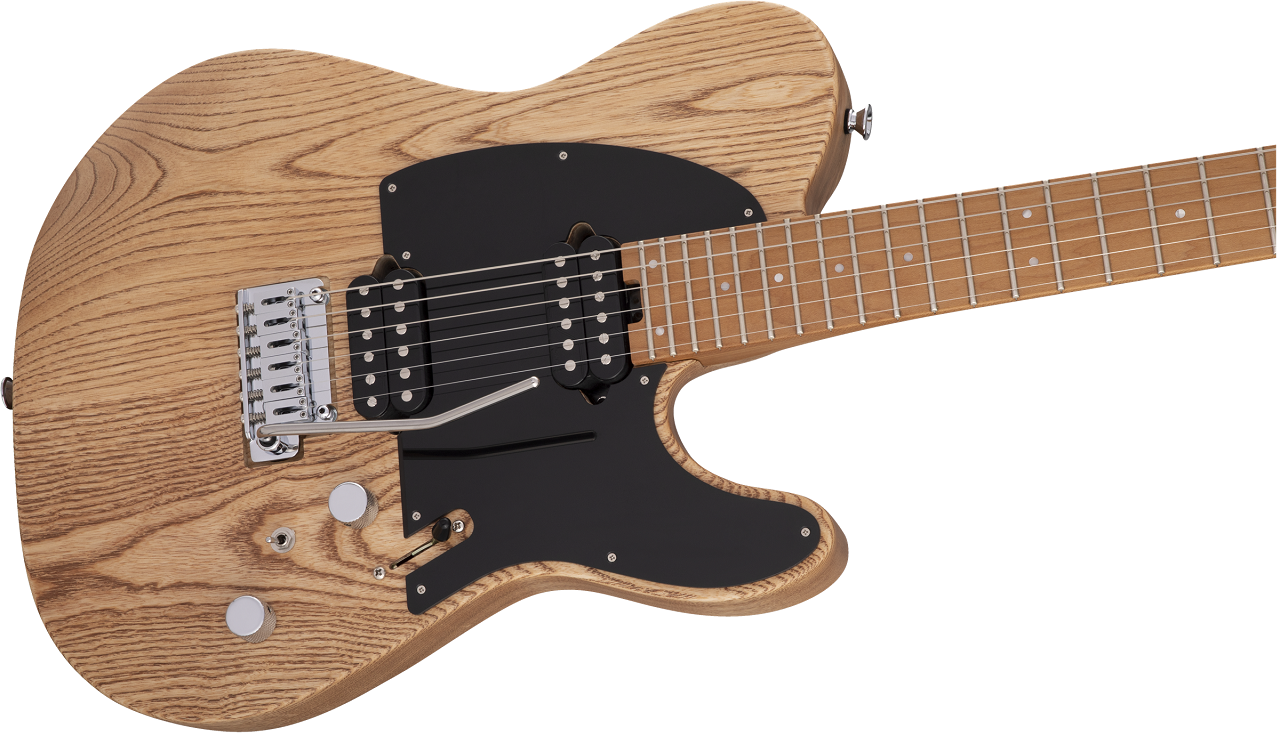 Pro-Mod So-Cal Style 2 24 HH 2PT CM Ash, Caramelized Maple Fingerboard, Natural Ash