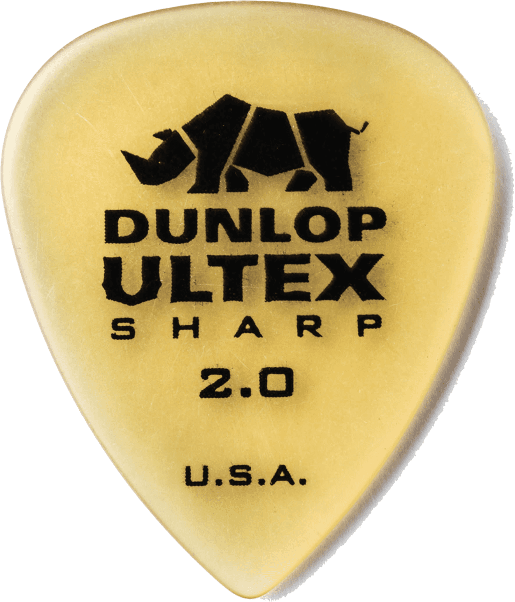Ultex Sharp Picks, Player's Pack, 6 pcs., amber, 2.00 mm