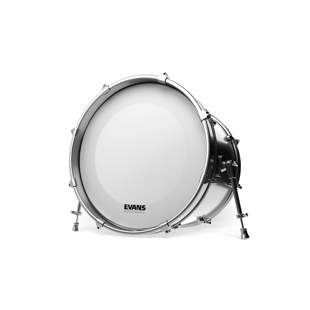 EQ3 Bassdrum Resonanzfell, Coated White, No Port, 22 Zoll