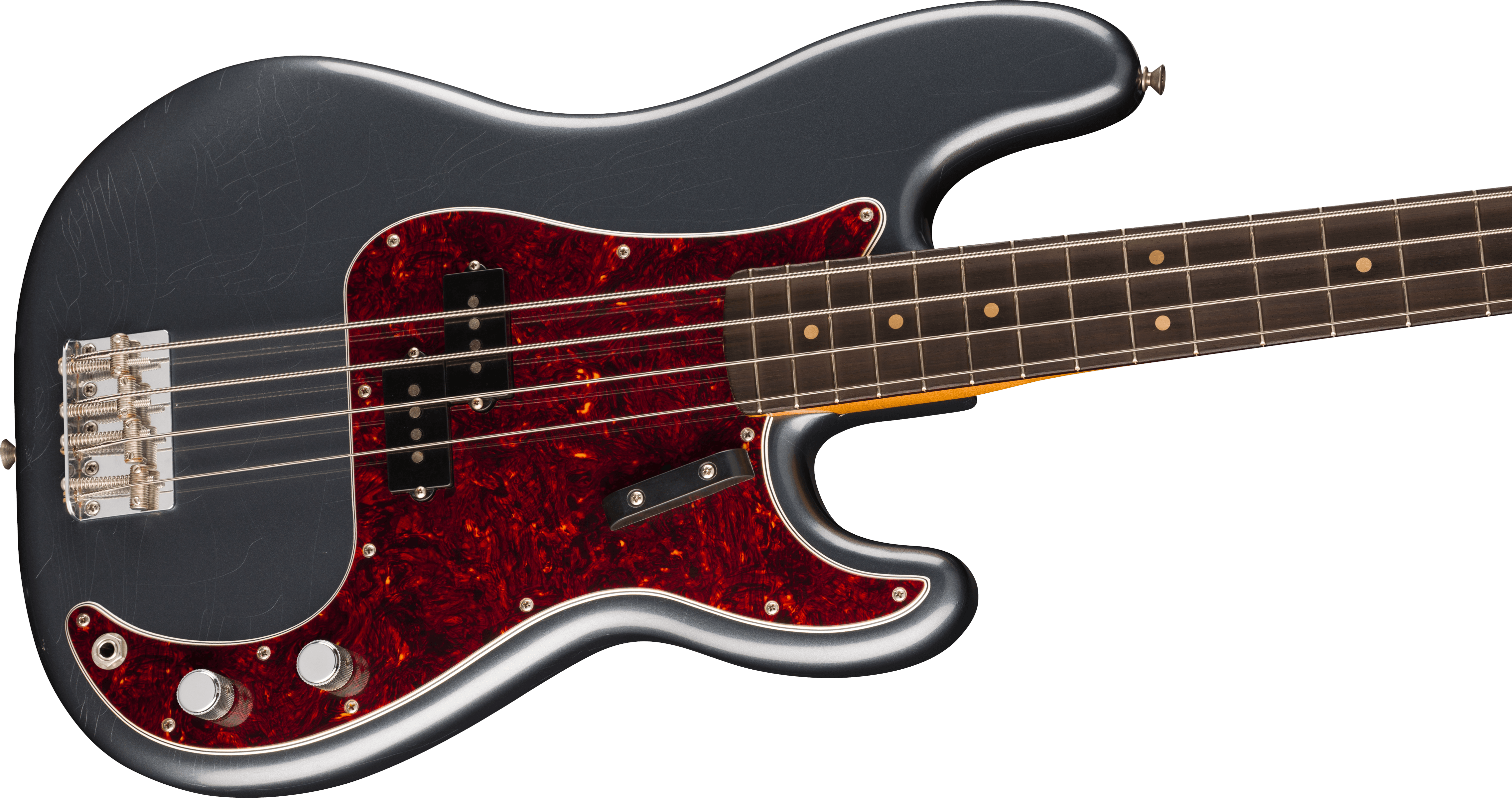 Vintera II Road Worn 60s Precision Bass Charcoal  Frost Metallic