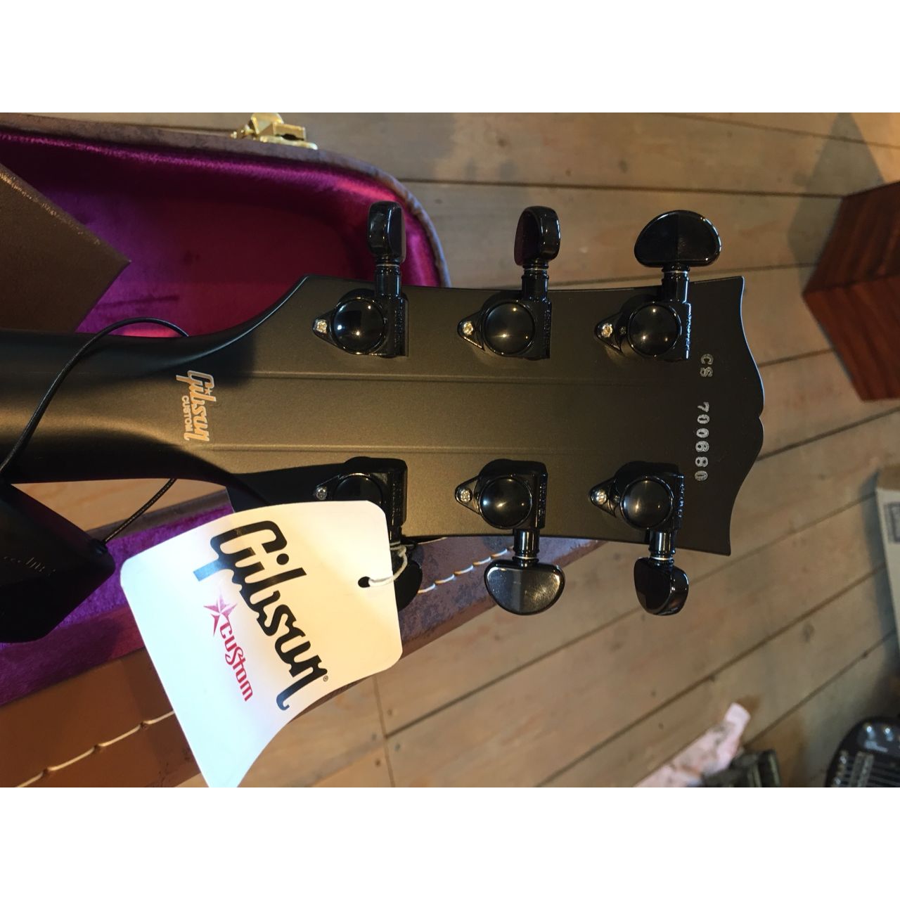 Les Paul Custom Satin Black - Custom E-Gitarre
