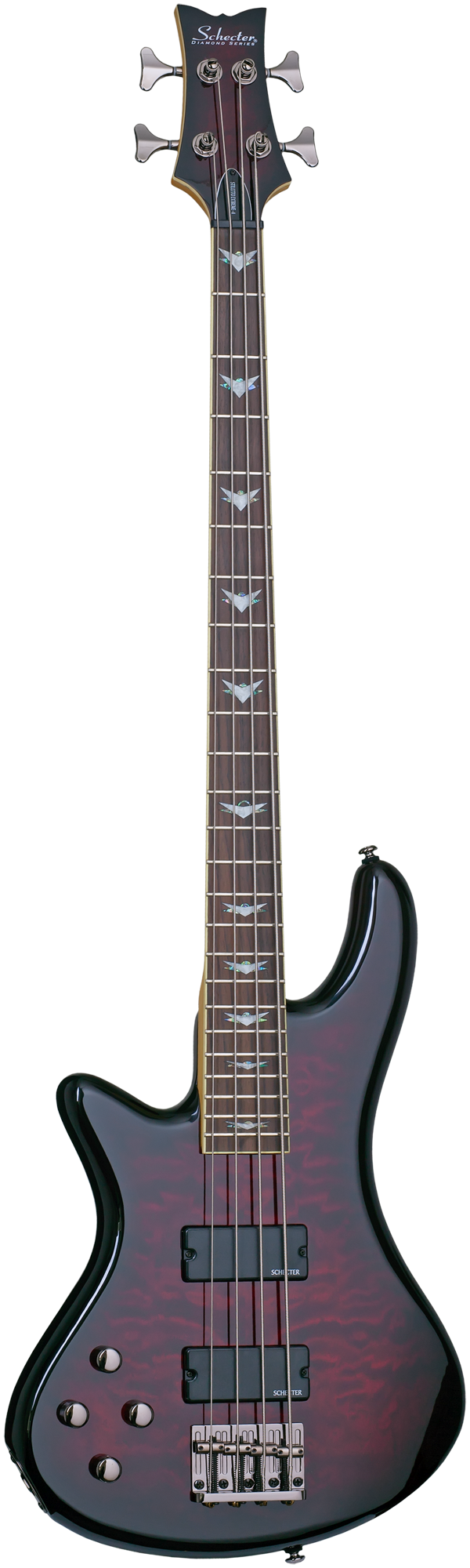 Stiletto Extreme-4 Linkshänder Bass Black Cherry