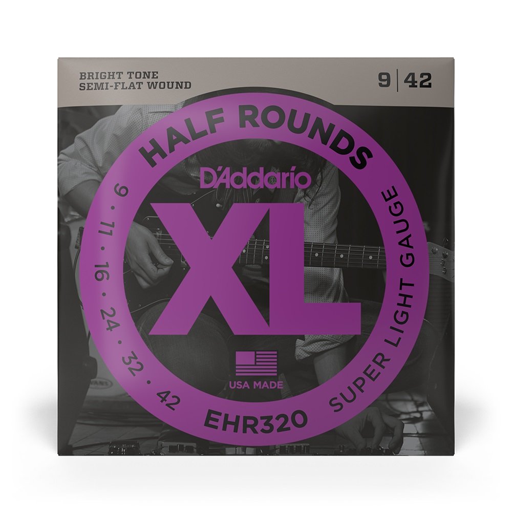 EHR320 Half Round Electric Guitar Strings, Super Light, 9-42