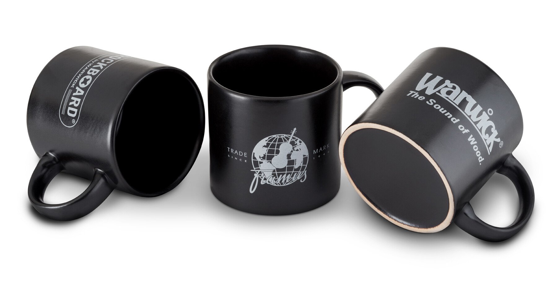 Coffee Cup matt black with silver Logo