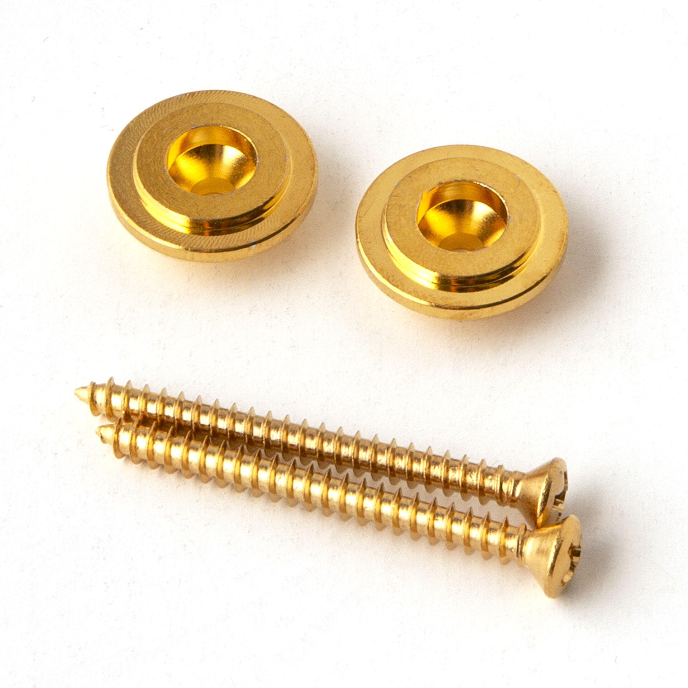 Strap Button & Screw, GOLD (2)